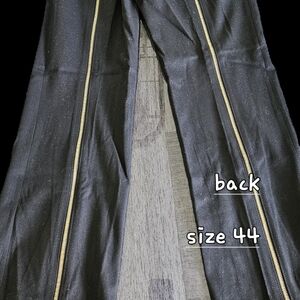 Alexander McQueen Black and Gold Trousers with Side Stripes